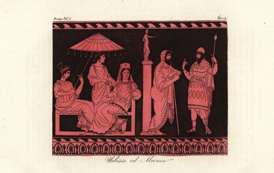 Odysseus entertained by Alcinous, ruler of the Phaiacians on the island of Scheria by Unknown artist