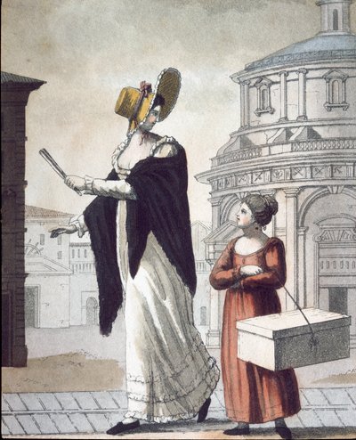Old Trade: The Modiste and Her Assistant by Unknown artist