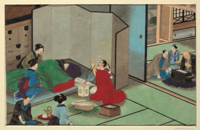One of Sixteen Scenes of the Death and Burial of a Man by Unknown artist