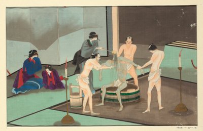 One of Sixteen Scenes of the Death and Burial of a Man by Unknown artist