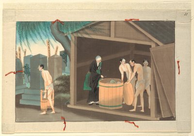 One of Sixteen Scenes of the Death and Burial of a Man by Unknown artist