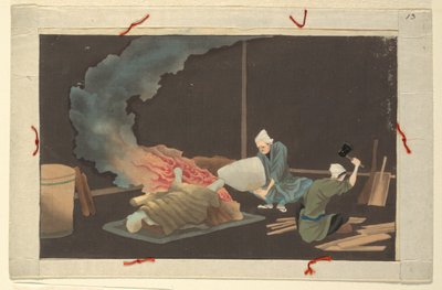One of Sixteen Scenes of the Death and Burial of a Man by Unknown artist