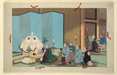 One of Sixteen Scenes of the Death and Burial of a Man by Unknown artist
