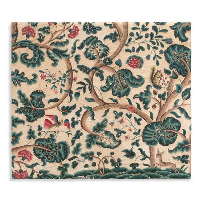 One of a Pair of Crewel Work Panels by Unknown artist