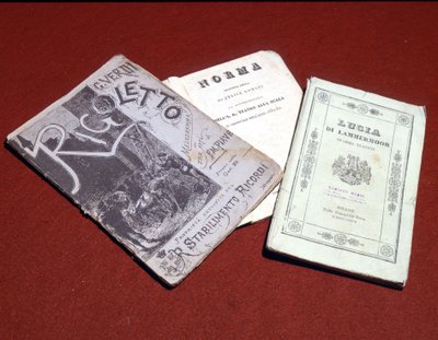 Opera booklets (Rigoletto, Norma...) by Unknown artist
