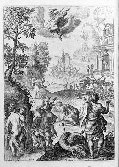 Ovid - illustration for book 15 - (P. Ovidii Nasonis Metamorphose libri XV with notes by Thomas Farnaby (1575-1647)) by Unknown artist