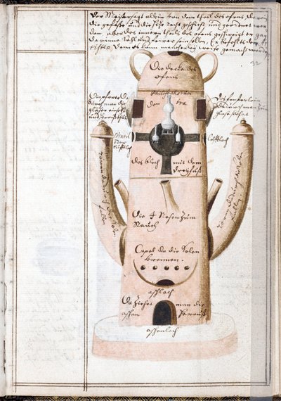 Alchemical Notebook (Watercolour on Parchment by Johann Grasshoff, c. 1620) by Unknown artist