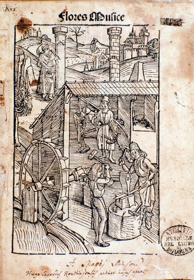 Page from Flore musices, study on Gregorian chant by Hugo von Reutlingen by Unknown artist