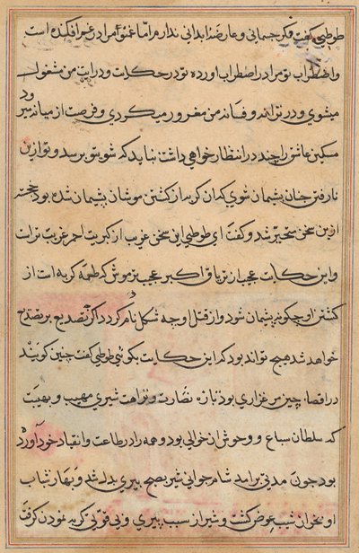 Page from Tales of a Parrot (Tuti-nama): text page by Unknown artist