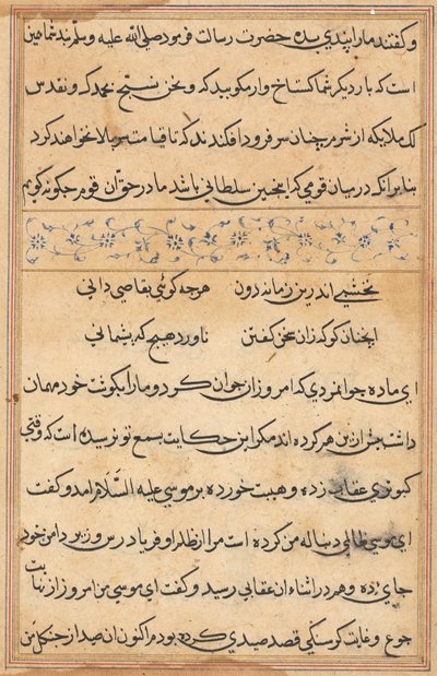 Page from Tales of a Parrot (Tuti-nama): text page by Unknown artist