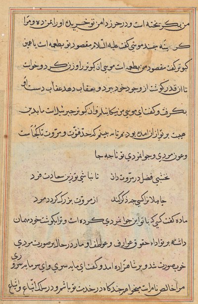 Page from Tales of a Parrot (Tuti-nama): text page by Unknown artist