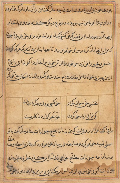 Page from Tales of a Parrot: text page by Unknown artist