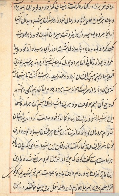 Page from Tales of a Parrot (Tuti-nama): text page by Unknown artist