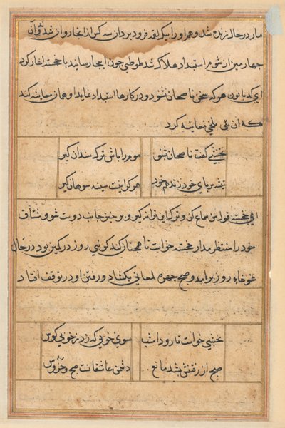 Page from Tales of a Parrot (Tuti-nama): text page by Unknown artist