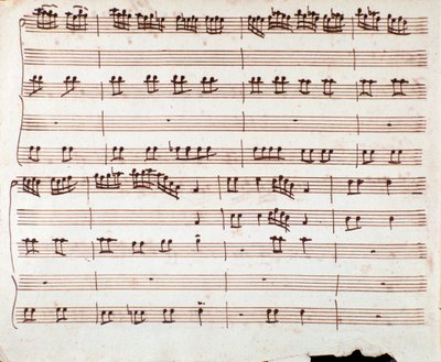 Page of Musical Score of Gia si sa ch