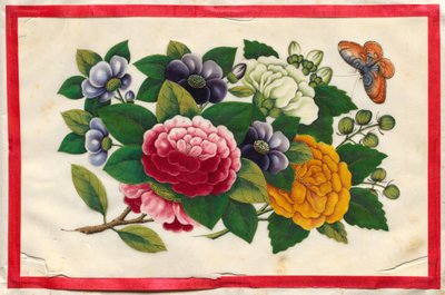 Painting Three from Illustrated Book of Flowers and Butterflies by Unknown artist
