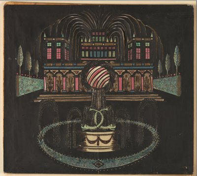 Palace and Fountain by Unknown artist