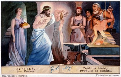 Pandora, the first woman, created on the order of Jupiter by Unknown artist
