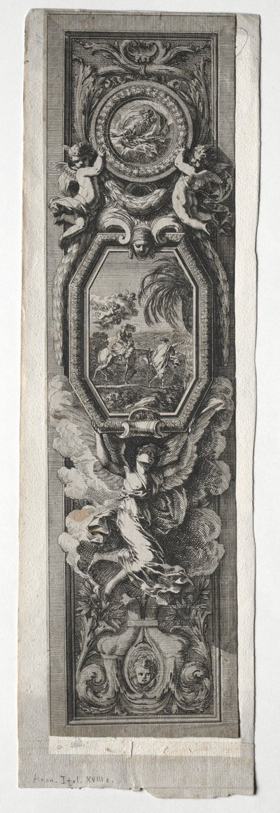 Panel with Vignette of Flight into Egypt by Unknown artist