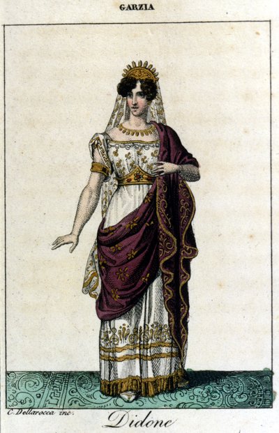 Pauline Viardot-Garcia, French singer in the role of Didon. Opera 