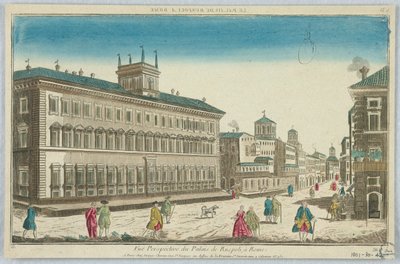 Peep-show, Perspective View of the Ruspoli Palace, in Rome, No. 2 by Unknown artist