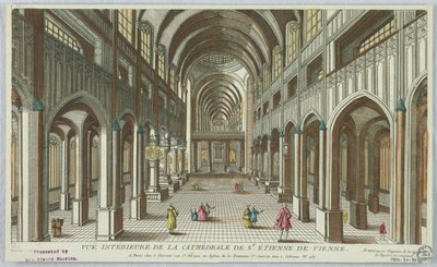 Peep-show, Interior View of the Cathedral of St. Stephen of Vienna; Chereau - Also Holds a Store of All Kinds of Papers in Rolls by Unknown artist