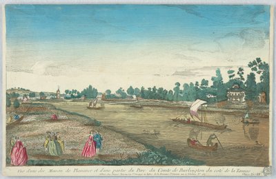 Peep-show, View of One of the Pleasure Houses and Part of the County of Burlington from the Thames Side by Unknown artist