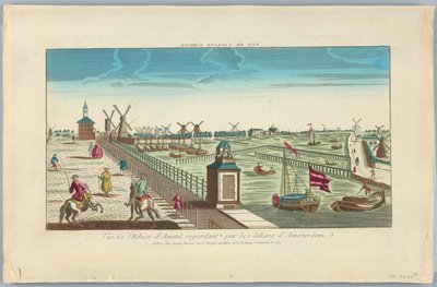 Peep-show, View of the Amstel Lock Looking Outside Amsterdam by Unknown artist