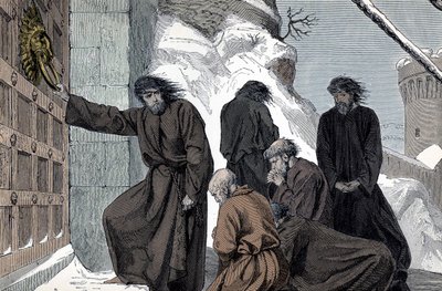 Penance of Henry IV of Germany in Canossa by Unknown artist
