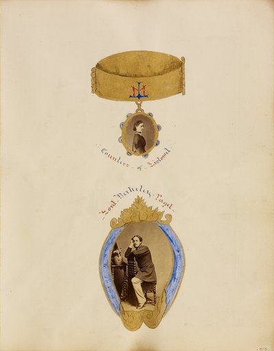 Photo Collage with Portraits of the Countess of Listowel and Lord Berkeley Paget by Unknown artist