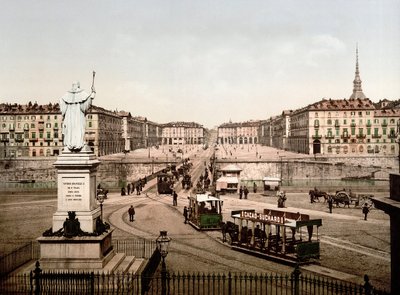 Piazza Vittorio Emanuele in Turin, Italy in 1890 by Unknown artist