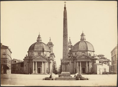 Piazza del Popolo Taken from the Gate (Rome) by Unknown artist