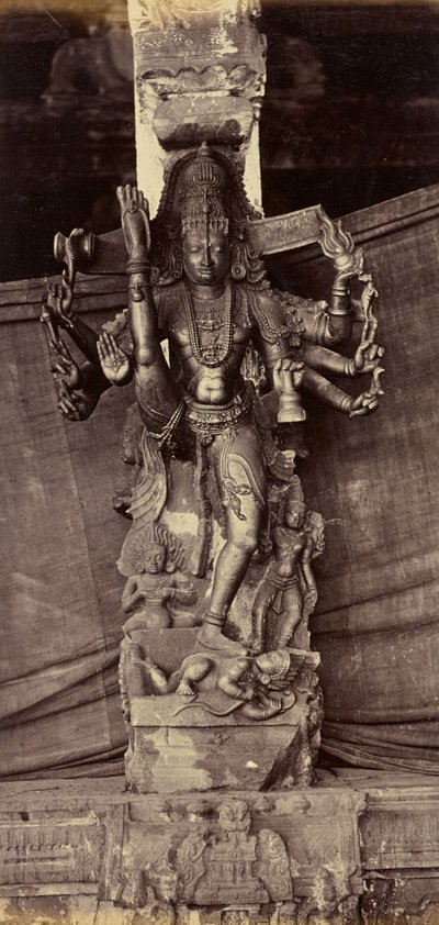 Pillar and Figure, Cut from a Single Stone. Coimbatore by Unknown artist