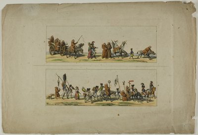Plates Three and Four, from The Opening of the Campaign of the Ultras against the 19th Century by Unknown artist