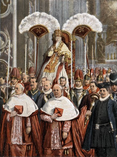 Pope Leo XIII in the Basilica of St. Peter in Rome by Unknown artist