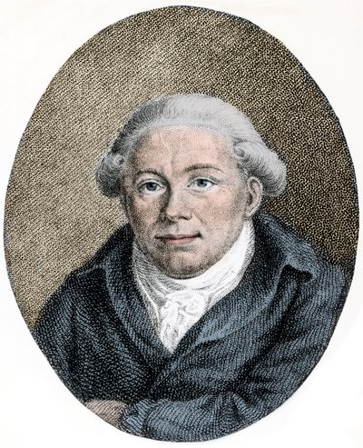 Portrait of Georg Christoph Lichtenberg (1742-1799), German Scientist, Satirist, and Anglophile - Engraving by Unknown artist