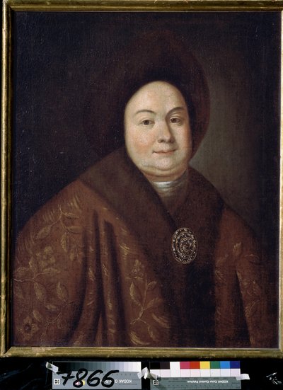 Portrait of the Tsarina Evdokiya Feodorovna Lopukhina, the Wife of Tsar Peter I of Russia by Unknown artist