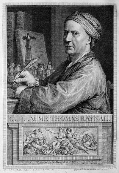 Portrait en frontispiece de Raynal in 