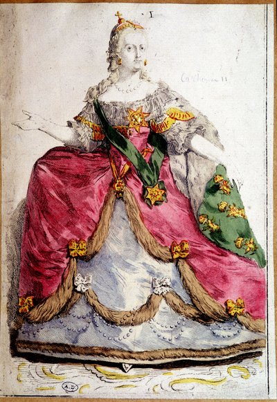 Portrait in feet of Catherine II of Russia by Unknown artist