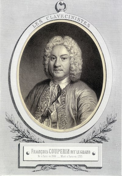 Portrait in medallion of François Couperin dit Le Grand, 19th century by Unknown artist