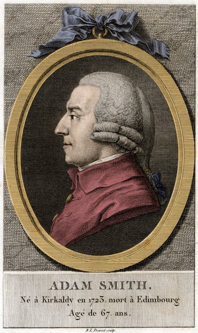 Portrait of Adam Smith (1723-1790), Scottish philosopher and economist by Unknown artist