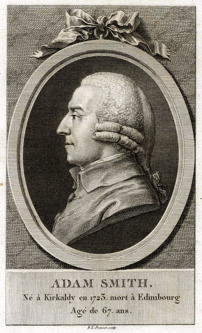 Portrait of Adam Smith (1723 - 1790), Scottish philosopher and economist by Unknown artist