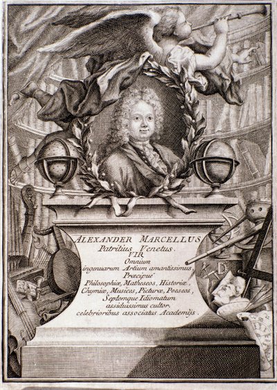 Portrait of Alessandro Marcello (engraving) by Unknown artist