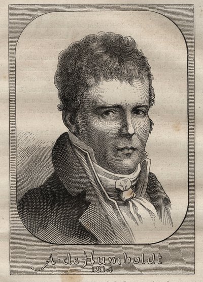 Portrait of Alexander von Humboldt (1769-1859) - illustration taken from The Great Mariners of the 18th century by Unknown artist
