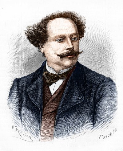 Portrait of Alexandre Dumas Jr., French Writer by Unknown artist