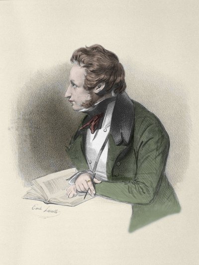 Portrait of Alfred de Vigny by Unknown artist