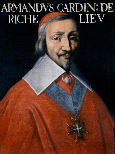 Portrait of Armand-Jean du Plessis, Cardinal Richelieu (detail) by Unknown artist