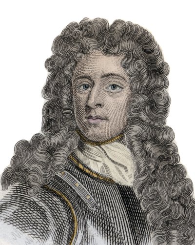 Portrait of Arthur Herbert (1647-1716), Earl of Torrington, Admiral and English politician. Engraving of the 19th century by Unknown artist