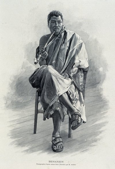 Portrait of Behanzin (1844-1900), king of Dahomey (present-day Benin) by Unknown artist