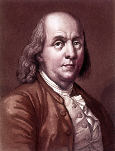 Portrait of Benjamin Franklin, American philosopher, physicist and ambassador. by Unknown artist